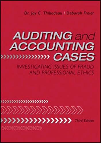 cover image of Auditing and Accounting Cases: Investigating Issues of Fraud and Professional Ethics