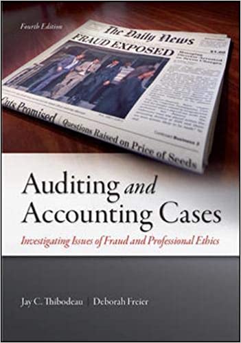 cover image of Auditing and Accounting Cases