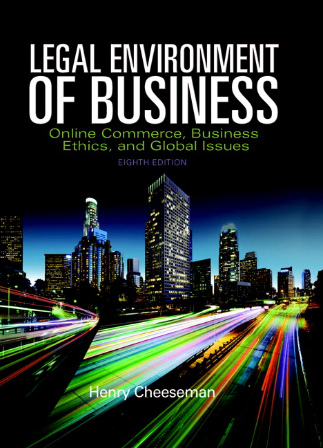 cover image of Legal Environment of Business