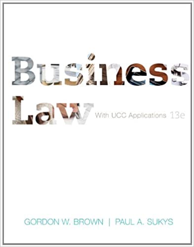 cover image of Business Law with UCC Applications