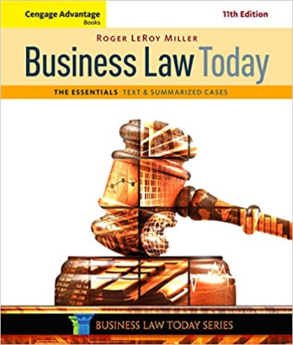 cover image of Cengage Advantage Books: Business Law Today, The Essentials