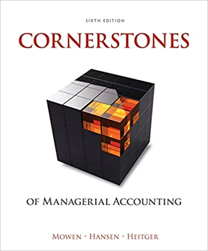 cover image of Cornerstones of Managerial Accounting