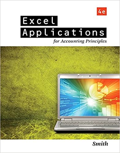 cover image of Excel Applications for Accounting Principles
