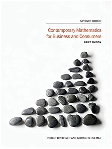 cover image of Contemporary Mathematics for Business and Consumers