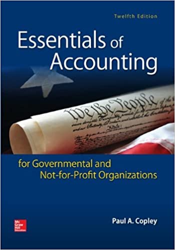 cover image of Essentials of Accounting for Governmental and Not-for-Profit Organizations