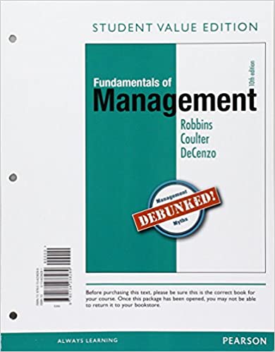 cover image of Fundamentals of Management