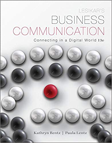 cover image of Lesikar's Business Communication: Connecting in a Digital World