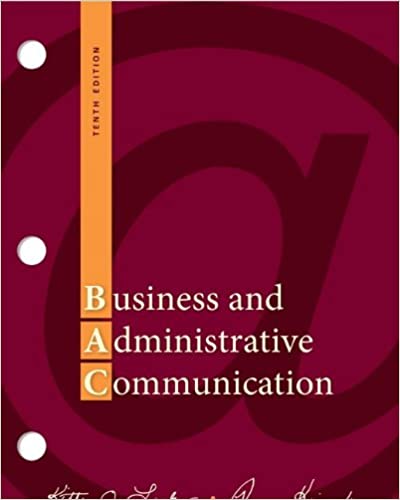 cover image of Business and Administrative Communication