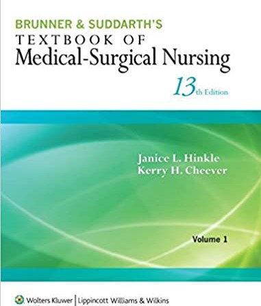 cover image of Brunner & Suddarth's Textbook of Medical-Surgical Nursing