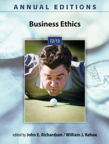 cover image of Business Ethics 12/13