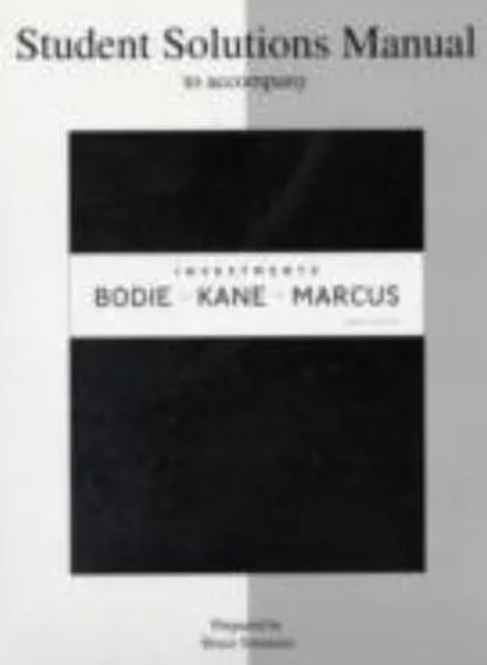 cover image of Student Solutions Manual to Accompany Investments