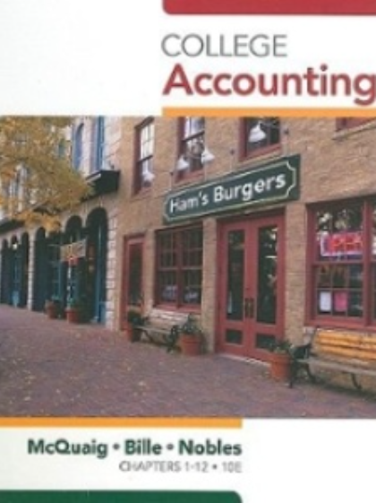 cover image of College Accounting, Chapters 1-12