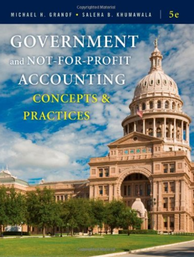 cover image of Government and Not-for-Profit Accounting: Concepts and Practices