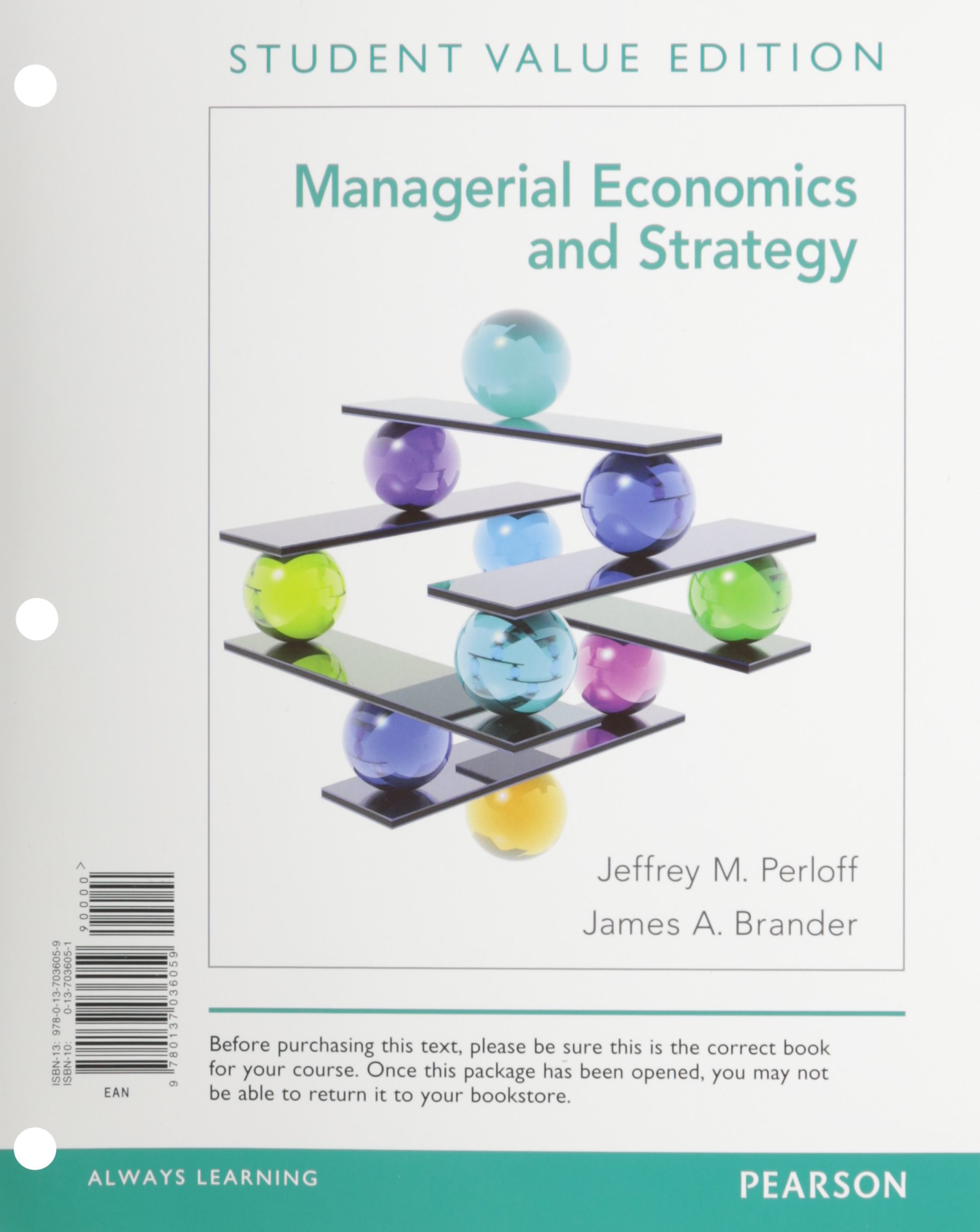 cover image of Managerial Economics and Strategy