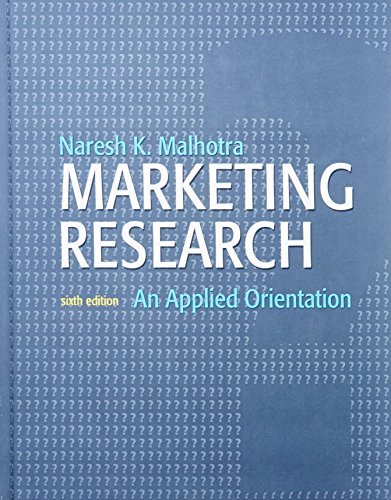 cover image of Marketing Research: An Applied Orientation