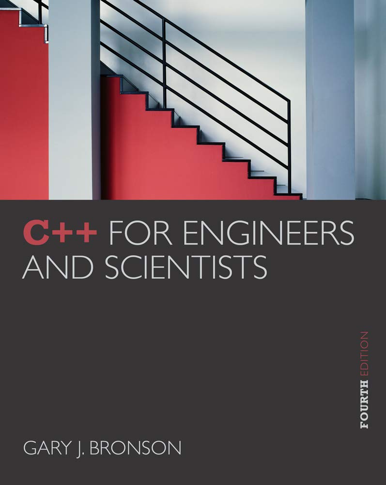 cover image of C++ for Engineers and Scientists