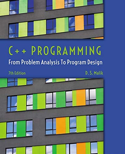 cover image of C++ Programming: From Problem Analysis to Program Design