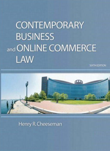 cover image of Contemporary Business and Online Commerce Law