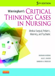 cover image of Winningham's Critical Thinking Cases in Nursing: Medical-Surgical, Pediatric, Maternity, and Psychiatric