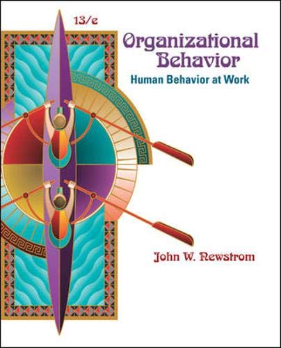 cover image of Organizational Behavior: Human Behavior at Work