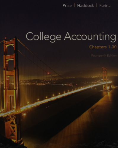 cover image of College Accounting (Chapters. 1-30)