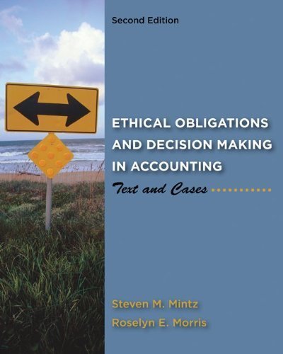 cover image of Ethical Obligations and Decision-Making in Accounting