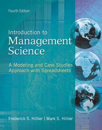 cover image of Introduction to Management Science: A Modeling and Case Studies Approach with Spreadsheets