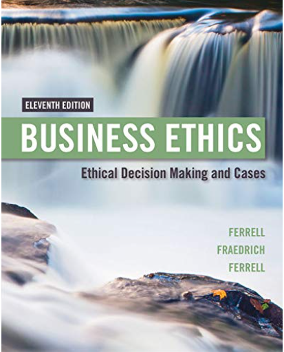 cover image of Business Ethics: Ethical Decision Making & Cases