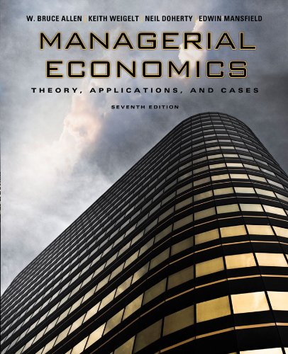 cover image of Managerial Economics: Theory, Applications, and Cases
