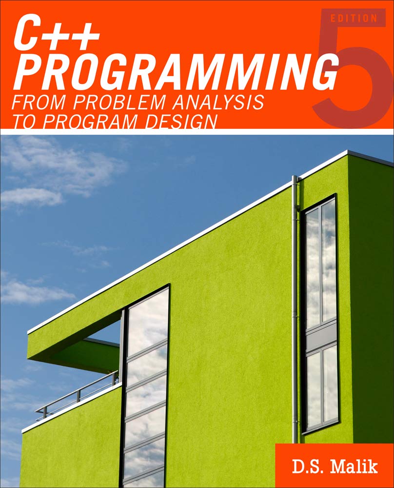 cover image of C++ Programming: From Problem Analysis to Program Design
