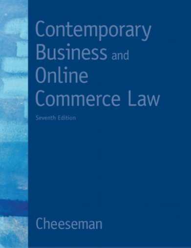 cover image of Contemporary Business and Online Commerce Law