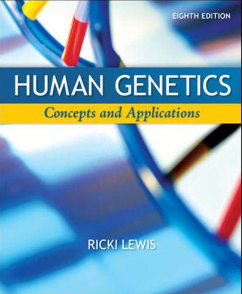 cover image of Human Genetics: Concepts and Applications