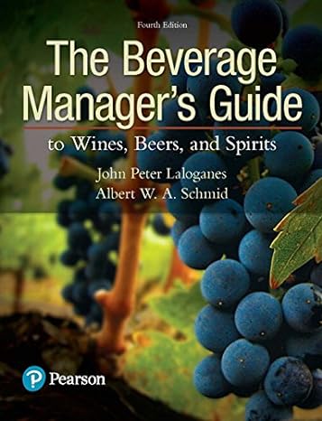 cover image of Beverage Managers Guide to Wines Beers and Spirits