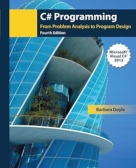 cover image of C# Programming: From Problem Analysis to Program Design