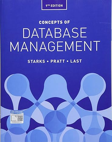 cover image of Concepts of Database Management