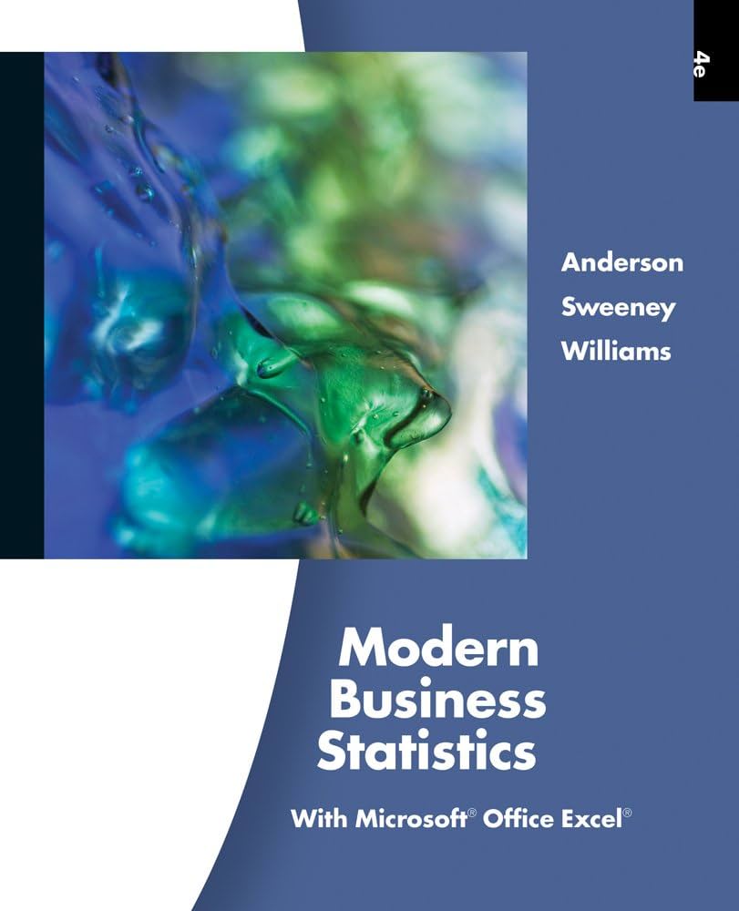 cover image of Modern Business Statistics with Microsoft Office Excel