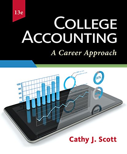 cover image of College Accounting: A Career Approach
