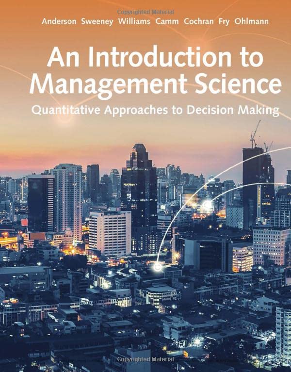 cover image of An Introduction to Management Science: Quantitative Approach