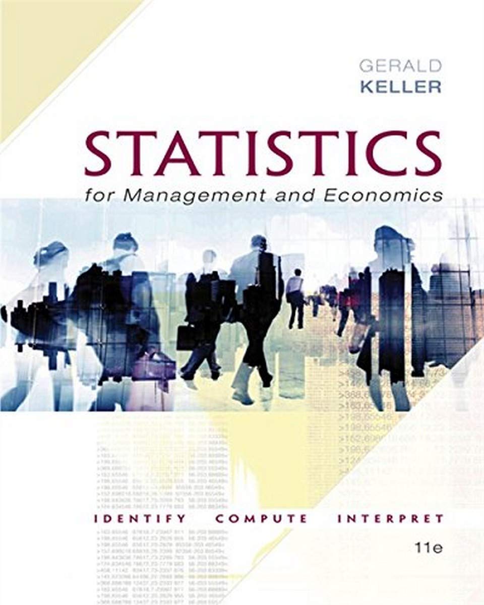 cover image of Statistics for Management and Economics