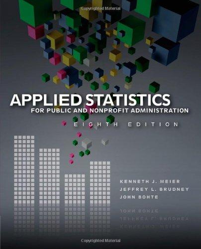 cover image of Applied Statistics for Public and Nonprofit Administration