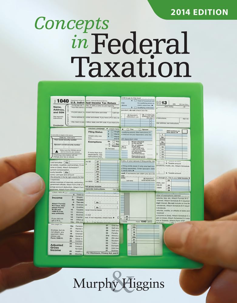 cover image of Concepts in Federal Taxation 2014