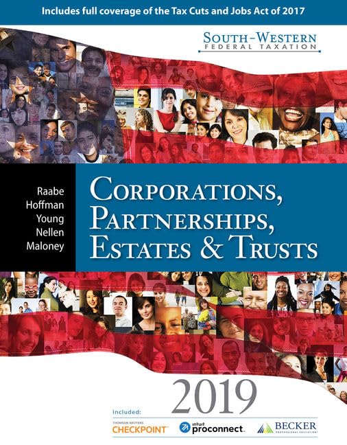 cover image of South-Western Federal Taxation 2019: Corporations, Partnerships, Estates and Trusts