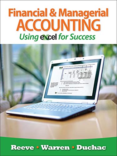 cover image of Financial and Managerial Accounting Using Excel for Success