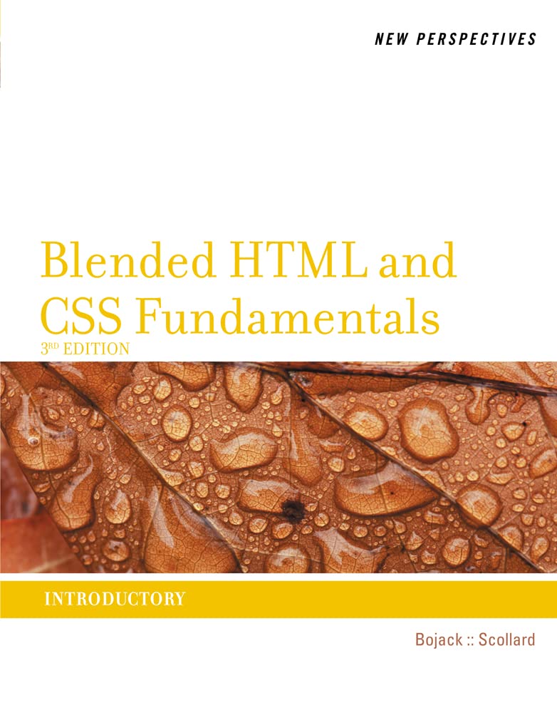 cover image of New Perspectives on Blended HTML and CSS Fundamentals: Introductory