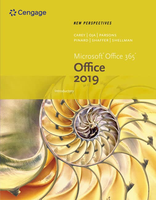 cover image of New Perspectives Microsoft Office 365 and Office 2019 Introductory