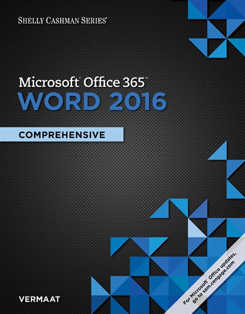 cover image of Shelly Cashman Series MicrosoftOffice 365 & Word 2016: Comprehensive