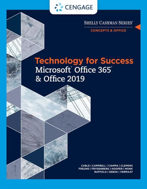 cover image of Technology for Success and Shelly Cashman Series MicrosoftOffice 365 & Office 2019