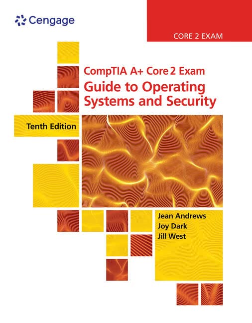 cover image of CompTIA A+ Core 2 Exam: Guide to Operating Systems and Security