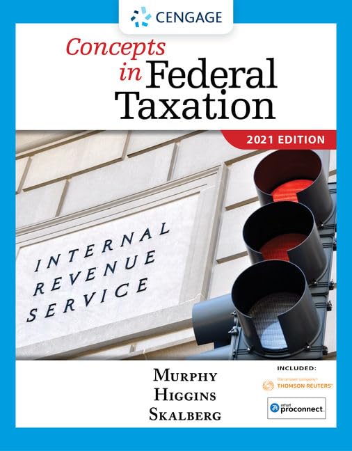 cover image of Concepts in Federal Taxation 2021