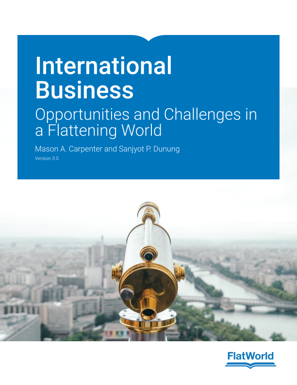 cover image of International Business Opportunities and Challenges in a Flattening World Version 3.0